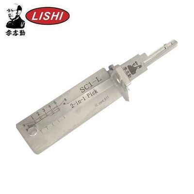 Dropshipping Original Lishi SC1-L 2 in 1 Lockpicks Blank Keys Pick for Schlage