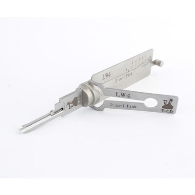 New Arrival Lishi 2-in-1 LW4 Decoder Blank Keys for Unlocking Lishi Lock Picks