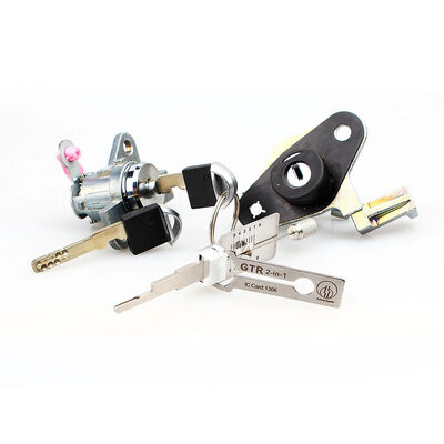 New Arrival Lishi 2 In1 GTR Lockpicks & Blank Keys Decoder Stainless Steel Silver