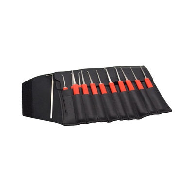 High Quality Locksmith Tools for Locksmith Lockpicking Set with Red Silicone case Locksmith Tools YS500065