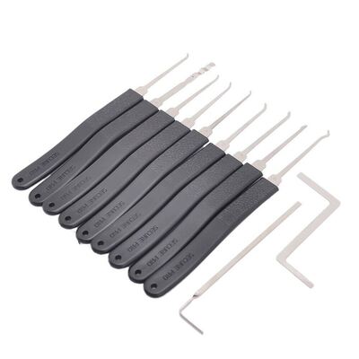 9 Piece Locksmith Supplies Lock Pick Set Pick Lock Tool Locksmith Tool Door Lock Opener