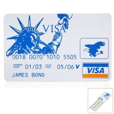 James Bond Credit Card Lock Pick Set for Locksmith / Learner / Hobbyist Locksmith Tools